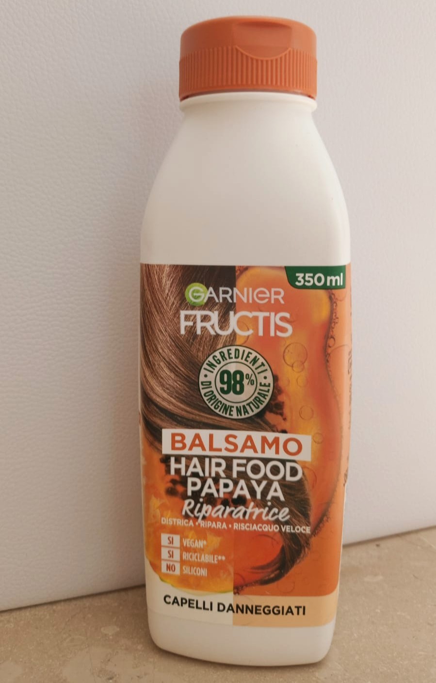 Balsamo Fructis Hair Food Papaya Riparatrice