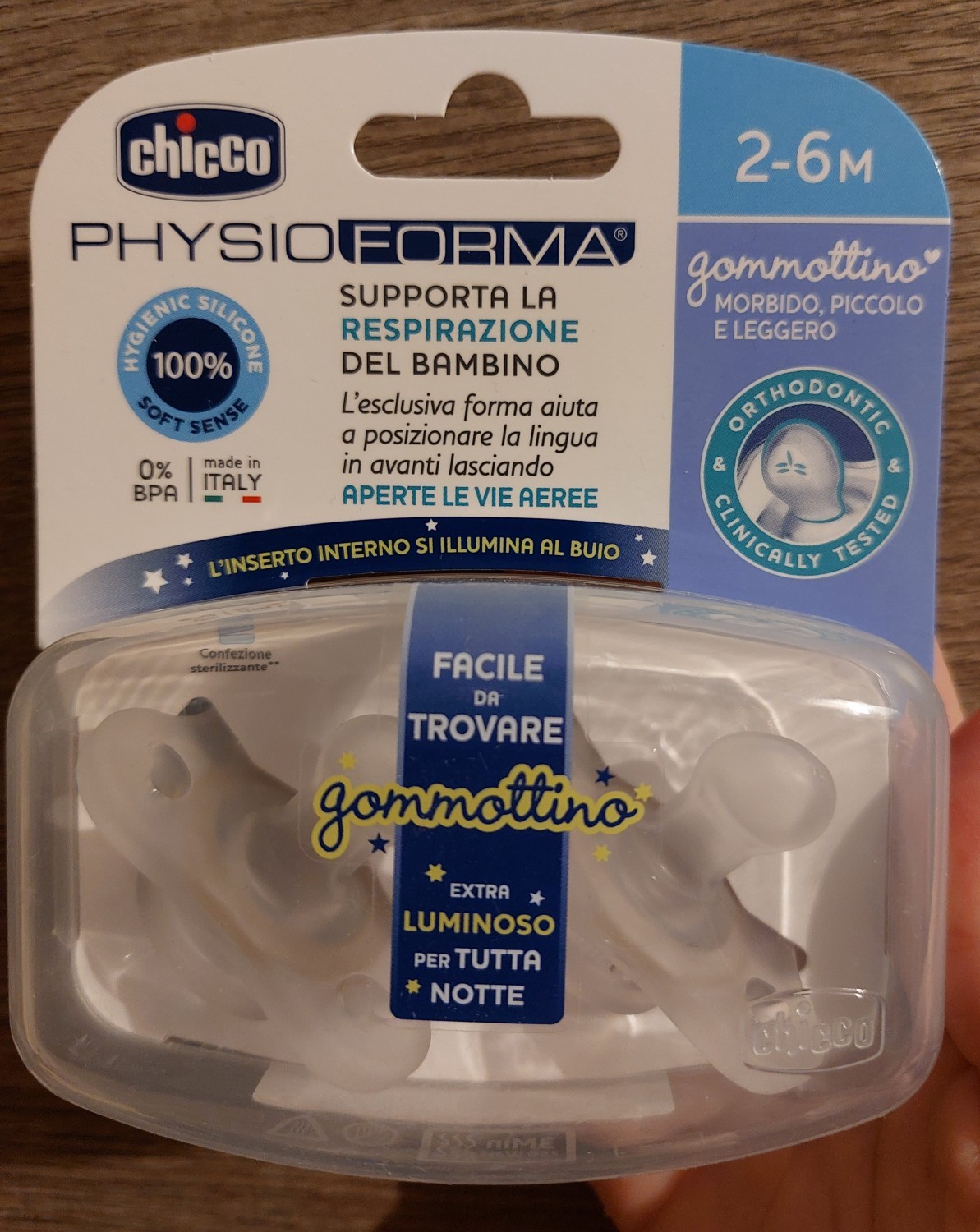 Chicco Physioforma Gommottino Ciuccio in Silicone Bimbo 0-2 Mesi 2 Pezzi