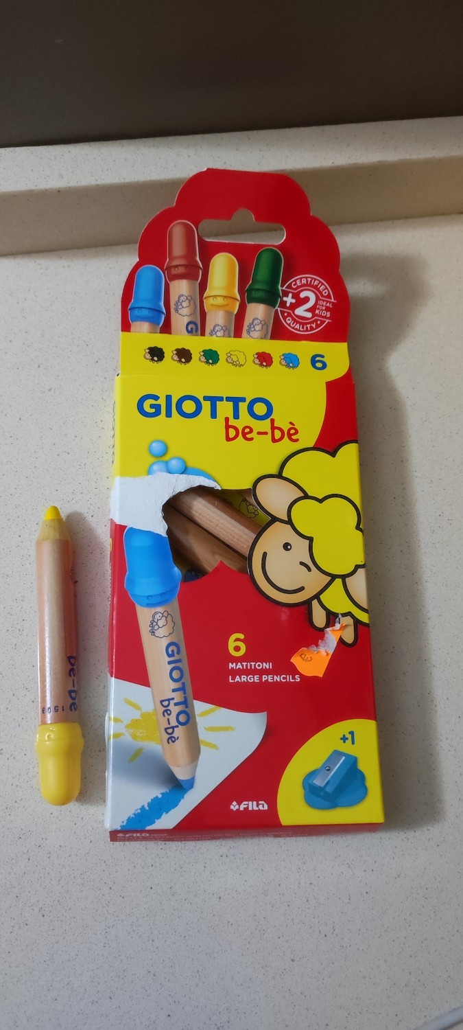 Giotto bebe' - barattolo 10 supermatitoni ideali per i più piccoli