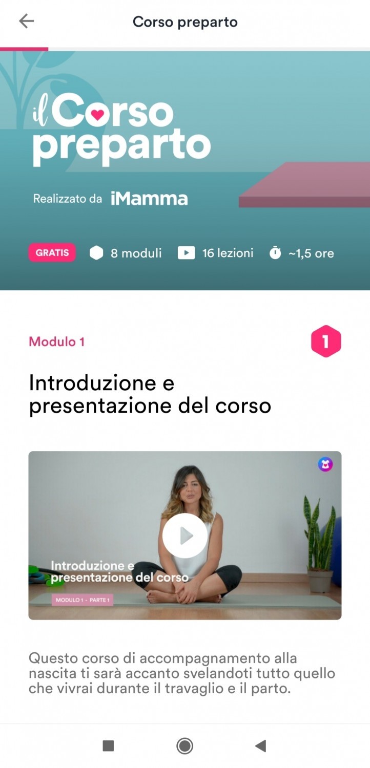 corso preparto