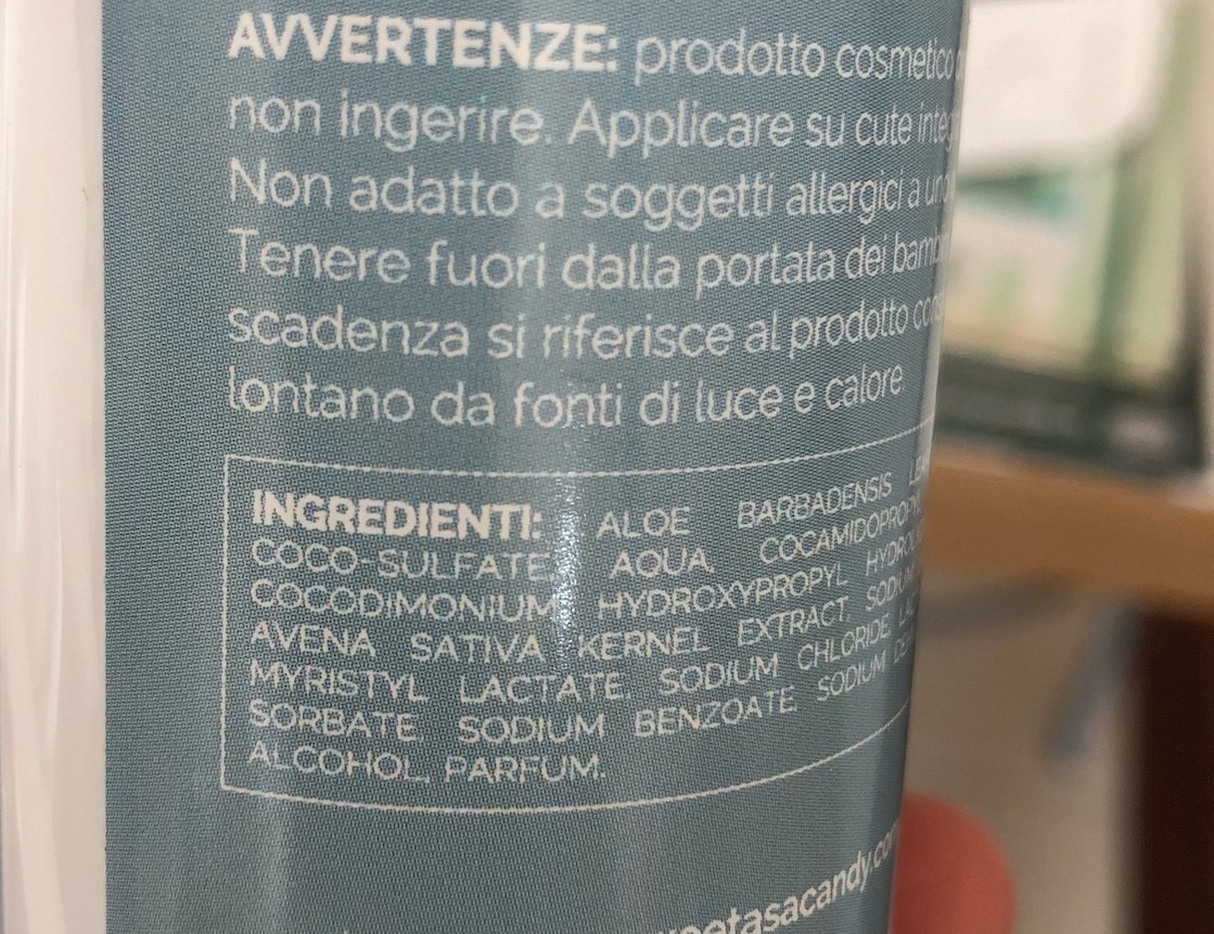 Ingredienti bagnetto