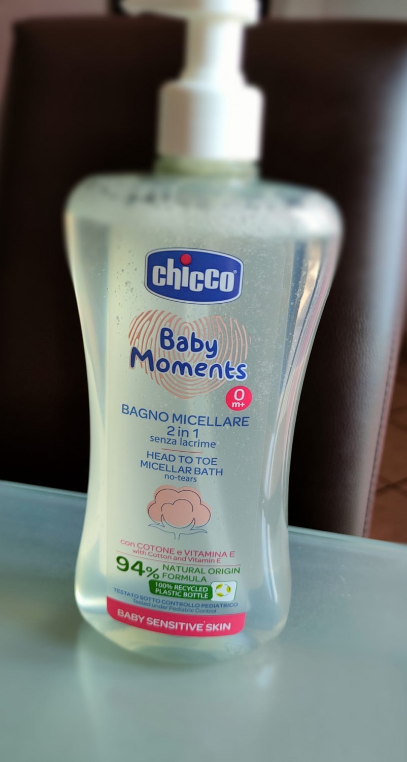 Bagno micellare 2 in 1 baby moments della Chicco