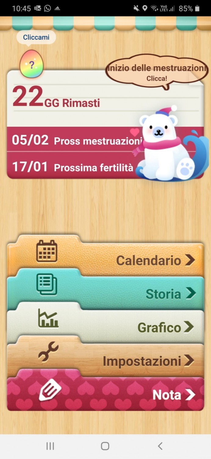 Ecco come si presenta l'app