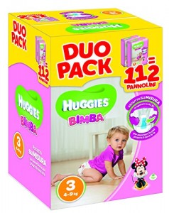 Duo Pack - Pannolini Bimba Taglia 3 (4-9 kg)