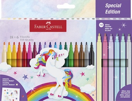 Pennarelli Superlavabili Unicorn 18+6 -Faber Castell