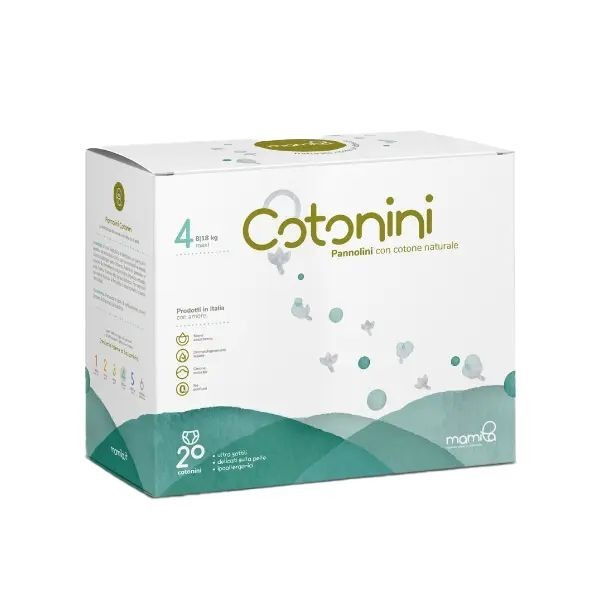 Pannolini Cotonini Greenbox Taglia 4 Maxi (8-18 kg)