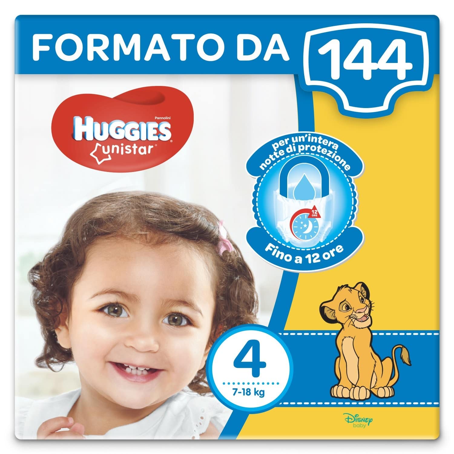 Pannolini Unistar Taglia 4 (7-18 kg)