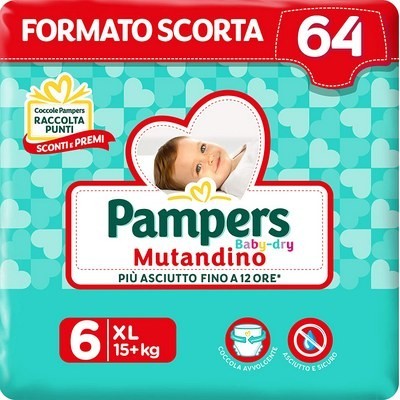pannolini Mutandino Baby Dry Taglia 6