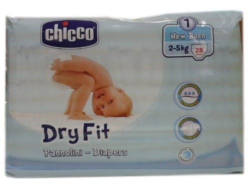 Pannolini Dry Fit Taglia New Born (2-5 kg)