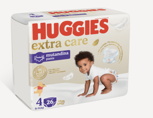 Pannolini Mutandina Extra Care Taglia 4 (9-14 kg) - Huggies