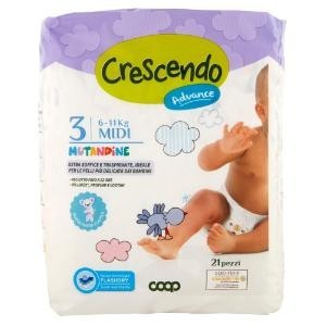 Mutandine Crescendo Coop Advance Taglia 3 Midi (kg 6-11)
