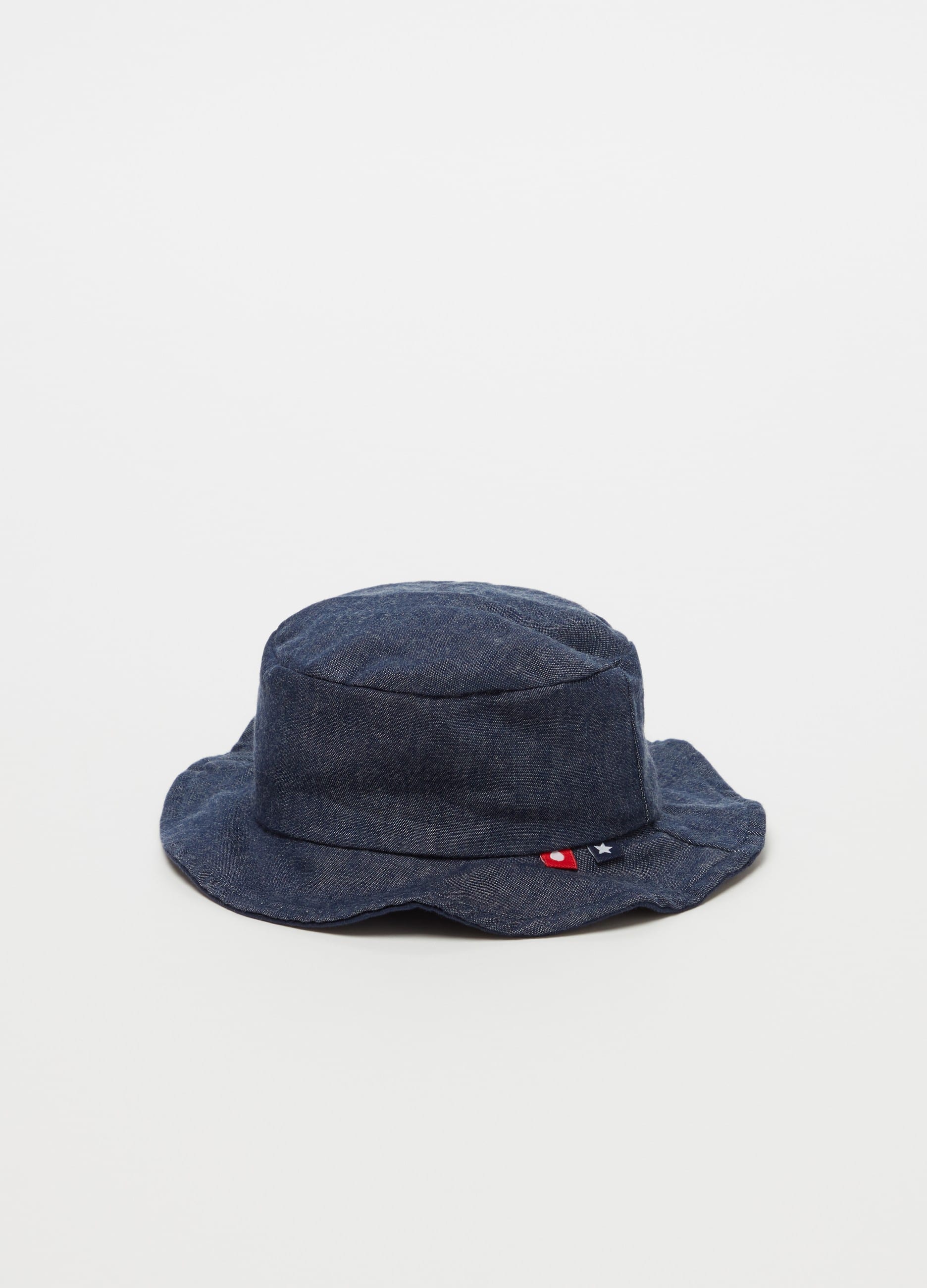 Cappello Cotone Effetto Denim