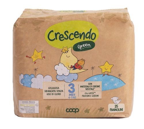 Pannolini Crescendo Coop_Green-Taglia 3 Midi