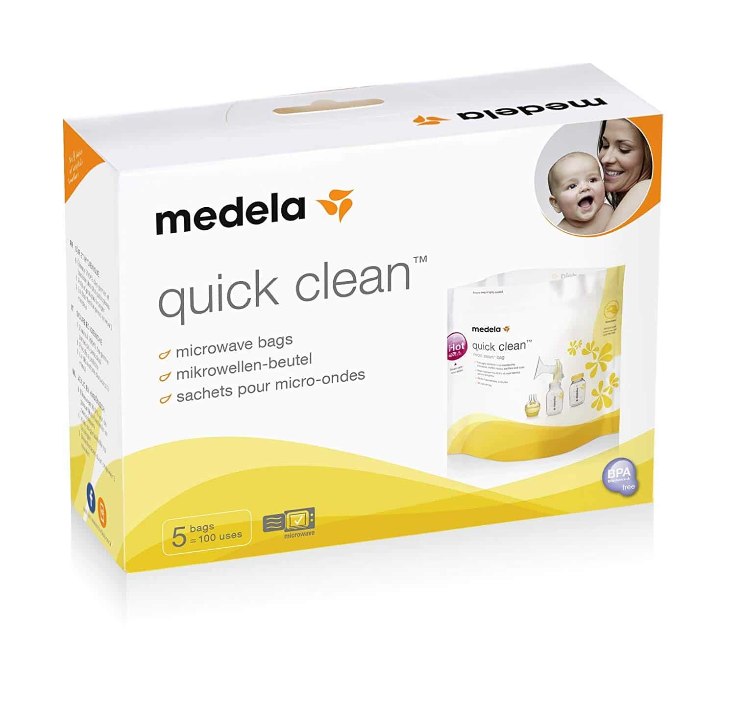 Quick Clean Sacchetti per Sterlizzazione in Micro-onde