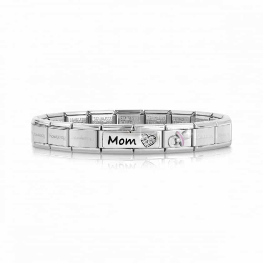 Bracciale Composable Classic con Ciuccio Rosa e Mamma