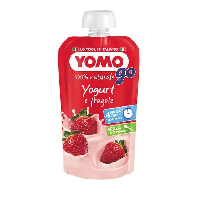 Yomo Go Yogurt e Fragole