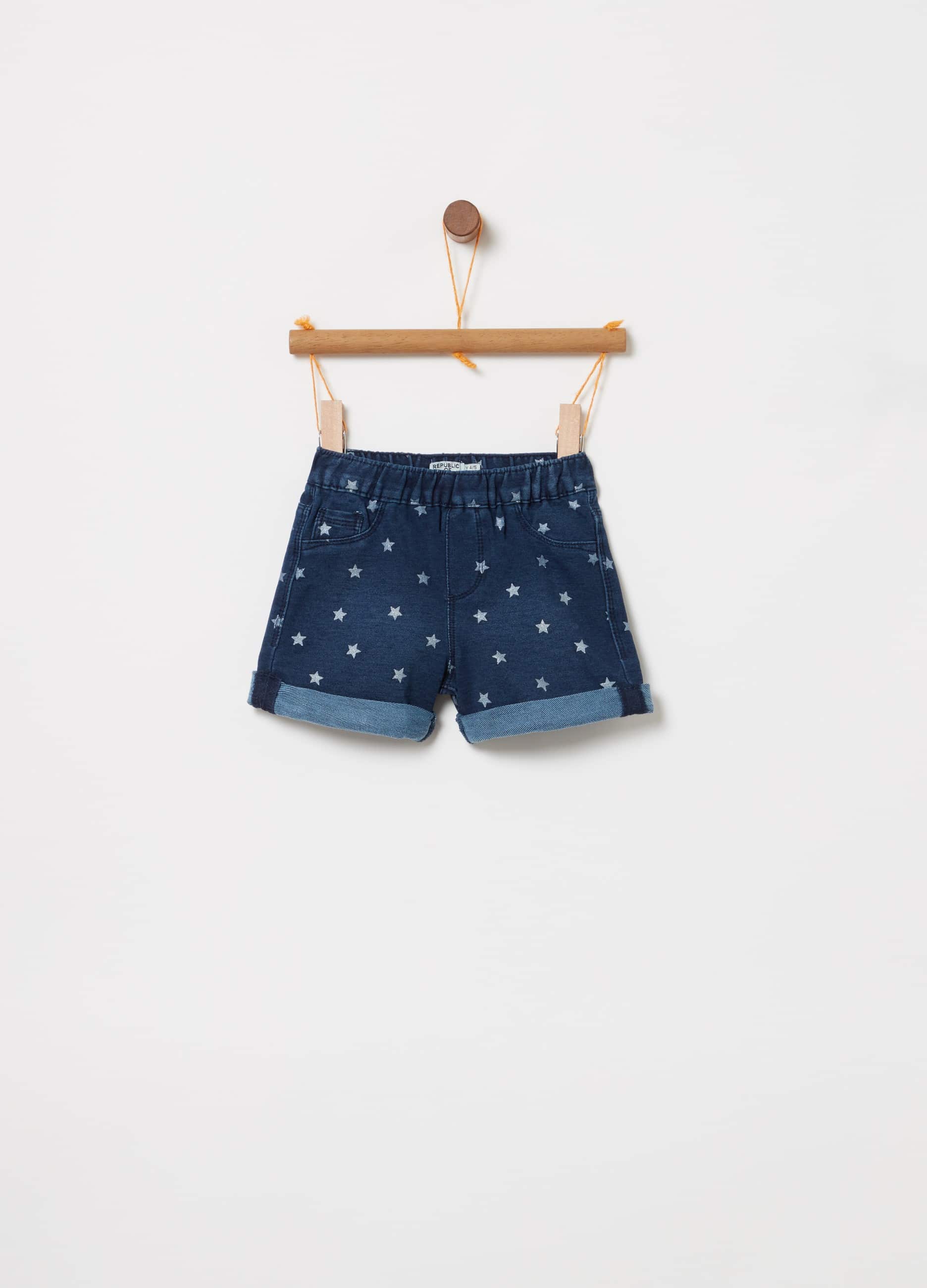 Shorts in Denim Stelline