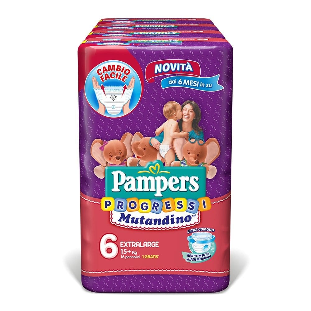 Pannolini Mutandino Progressi Taglia 6 - Pampers