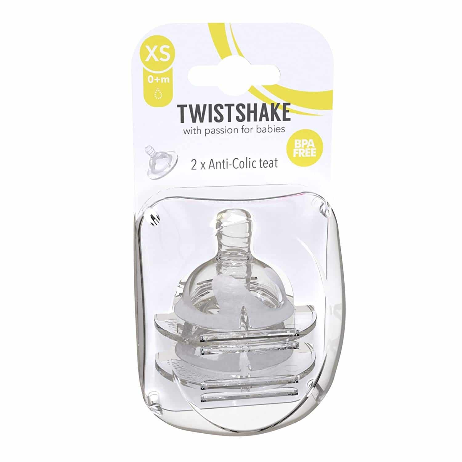 2 Tettarelle Anti-Colica in Silicone Taglia XS da 0m