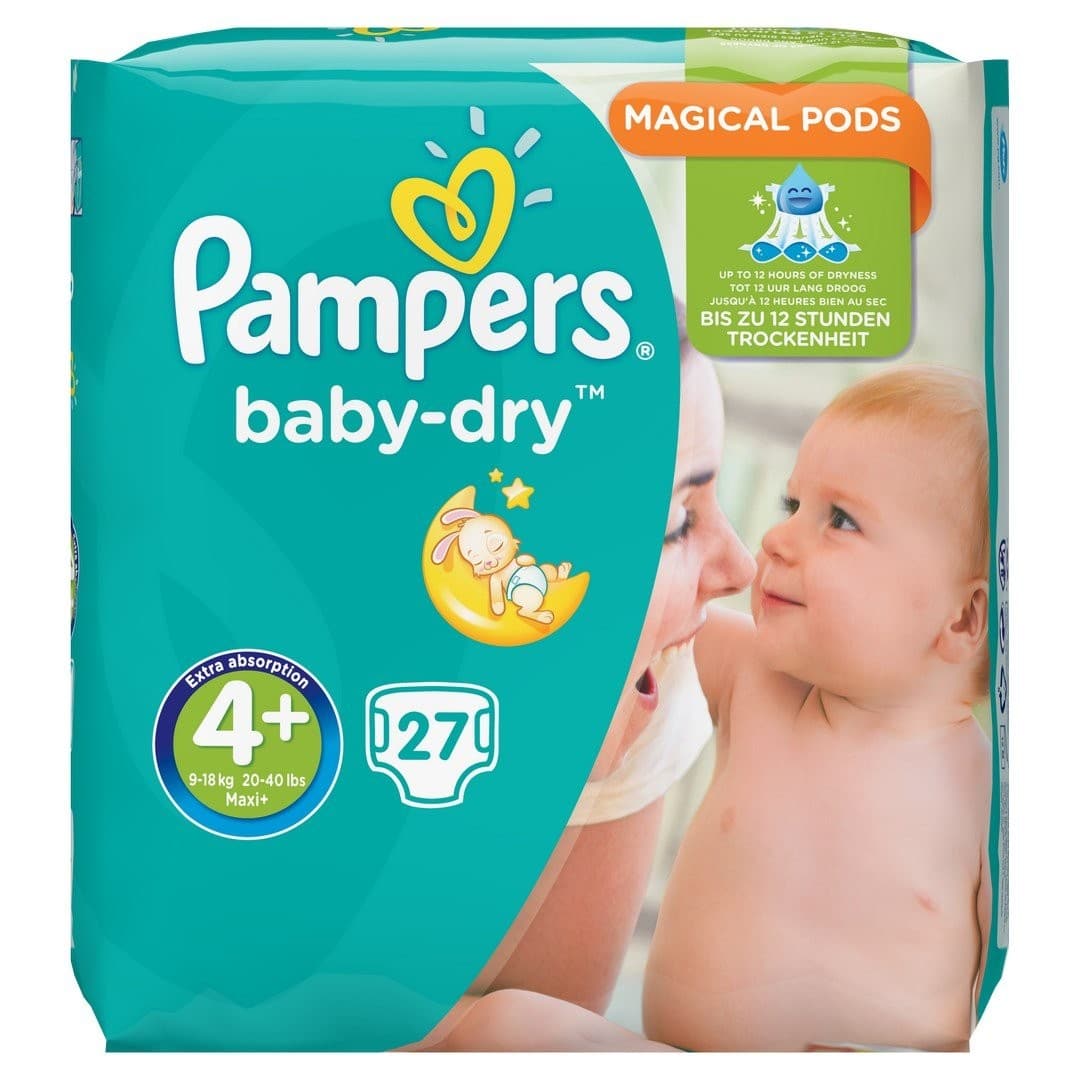 Pannolini Baby Dry Taglia 4+ (9-20 kg)