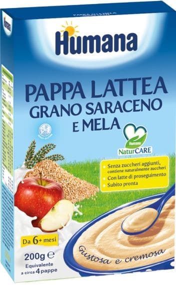 Pappa Lattea Grano Saraceno e Mela