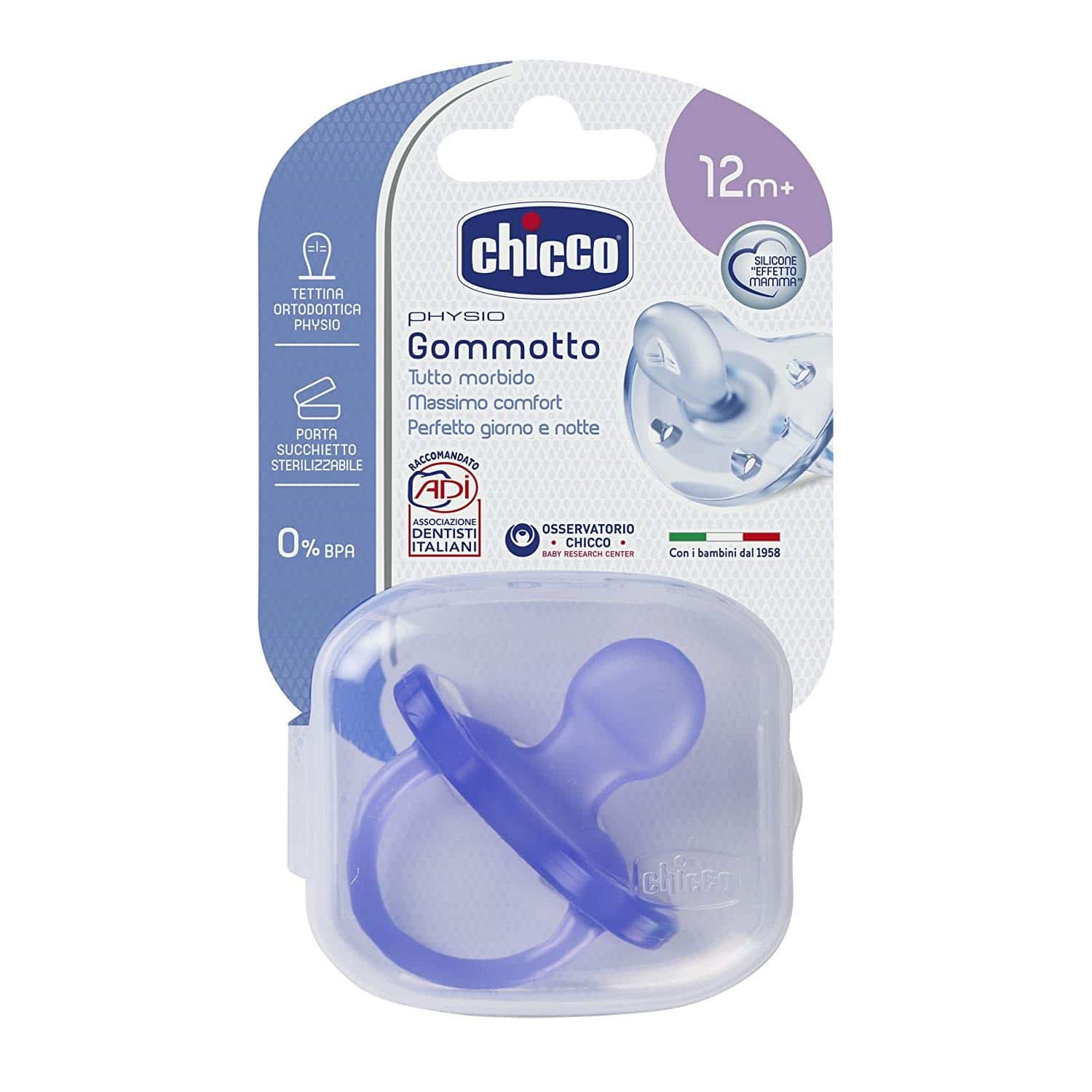 Ciuccio Gommotto Physio 
Silicone 12+m