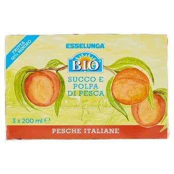 Succo e Polpa di Pesca Biologico