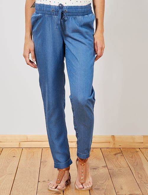 Pantaloni Premaman Effetto Denim