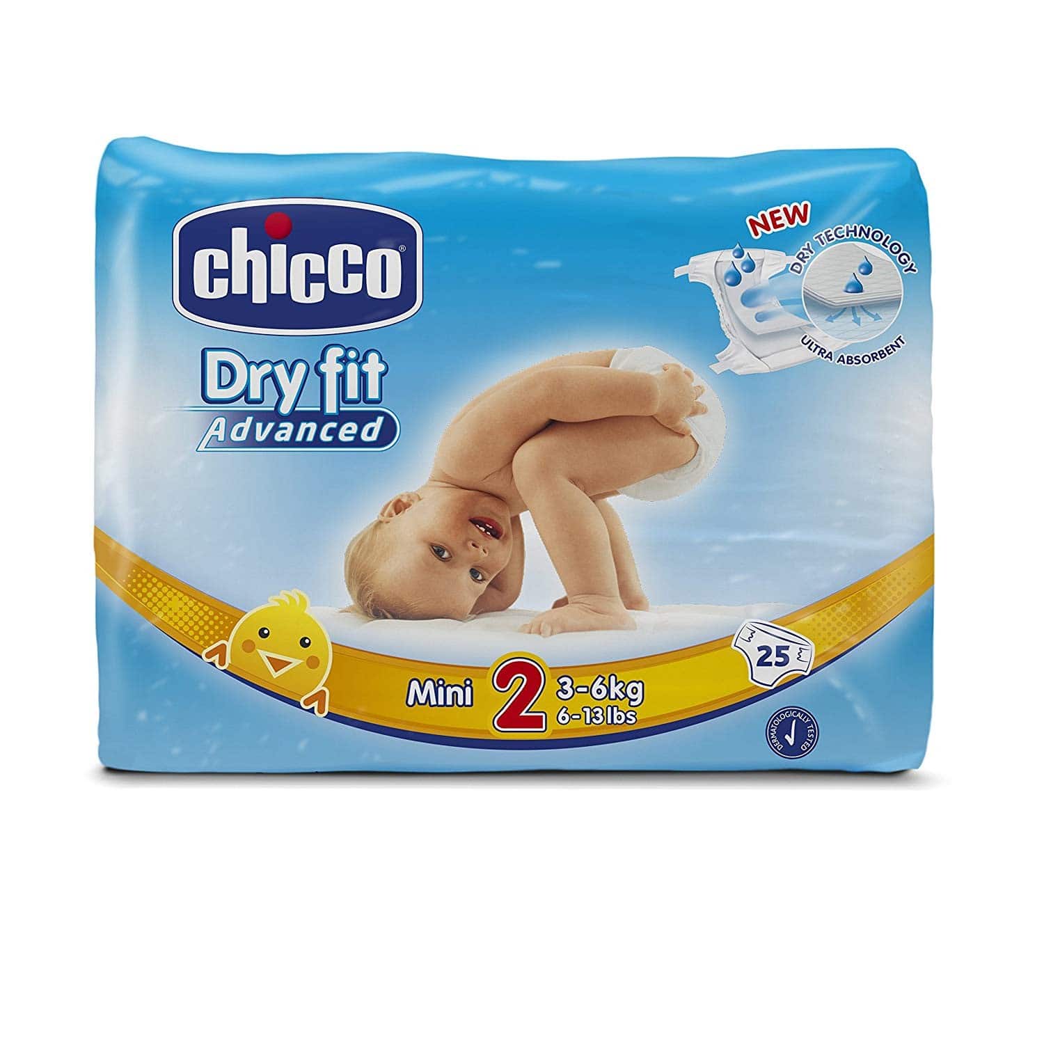 Pannolini Dry Fit Advanced Taglia 2 Mini (3-6 kg)