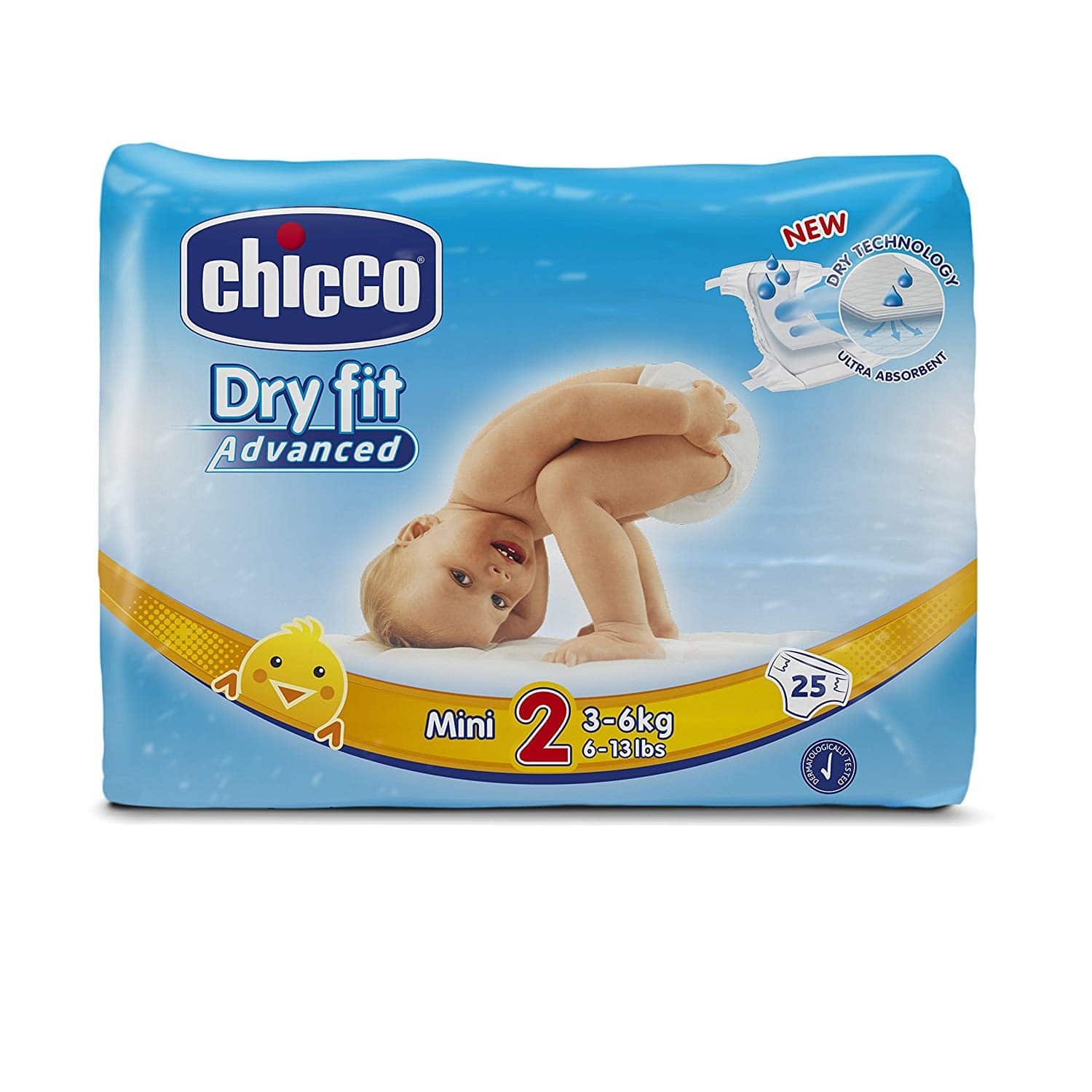 Pannolini Dry Fit Advanced Taglia 2 Mini (3-6 kg)