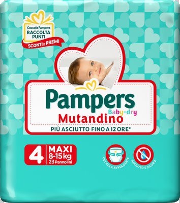 Pampers Baby-Dry Mutandino taglia 4