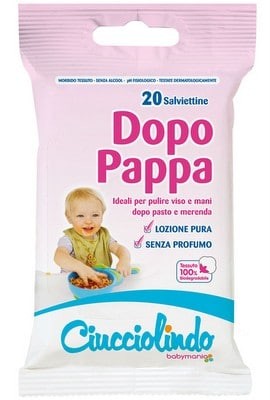 Salviettine Ciucciolindo dopo pappa