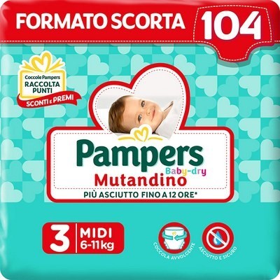 Pannolini Mutandino Baby Dry Taglia 3 Midi