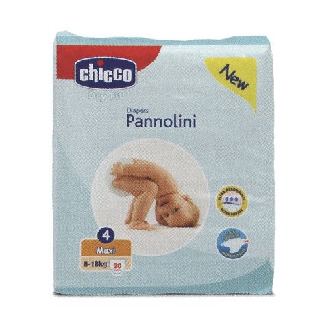 Pannolini Dry Fit Taglia 4 Maxi (8-18 kg)