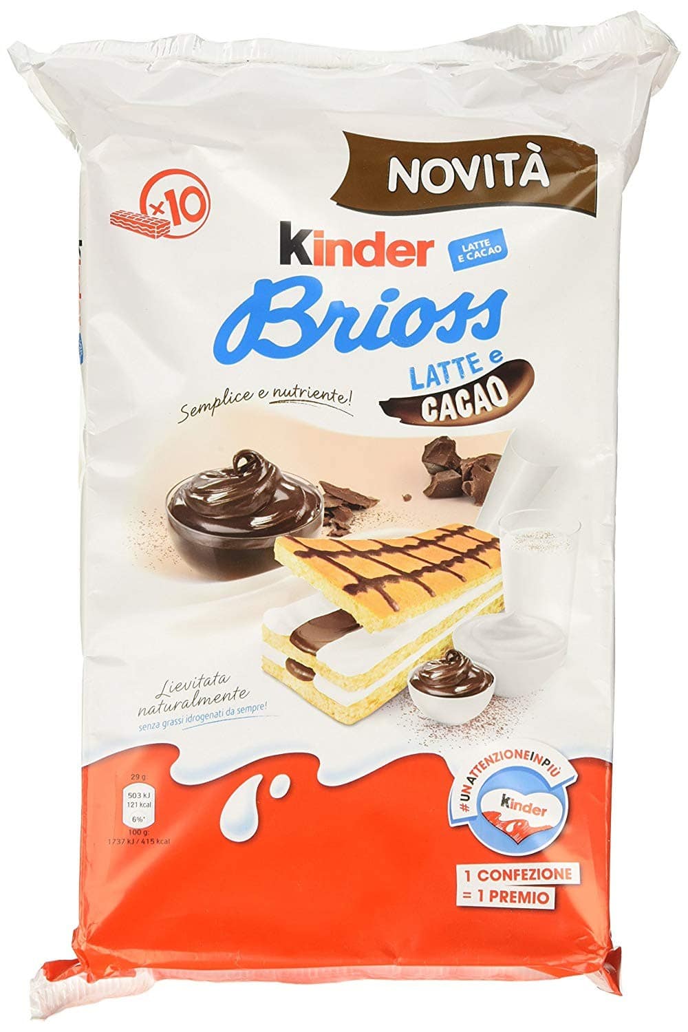 Kinder Brioss Latte e Cacao