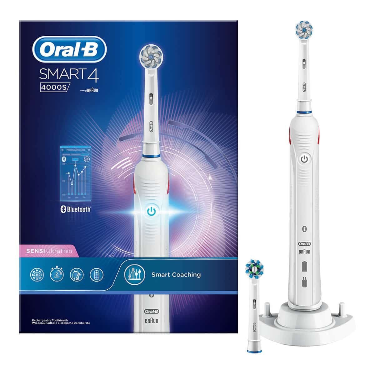 Spazzolino Elettrico Ricaricabile Oral-B SmartSeries 4 4400S Sensi UltraThin