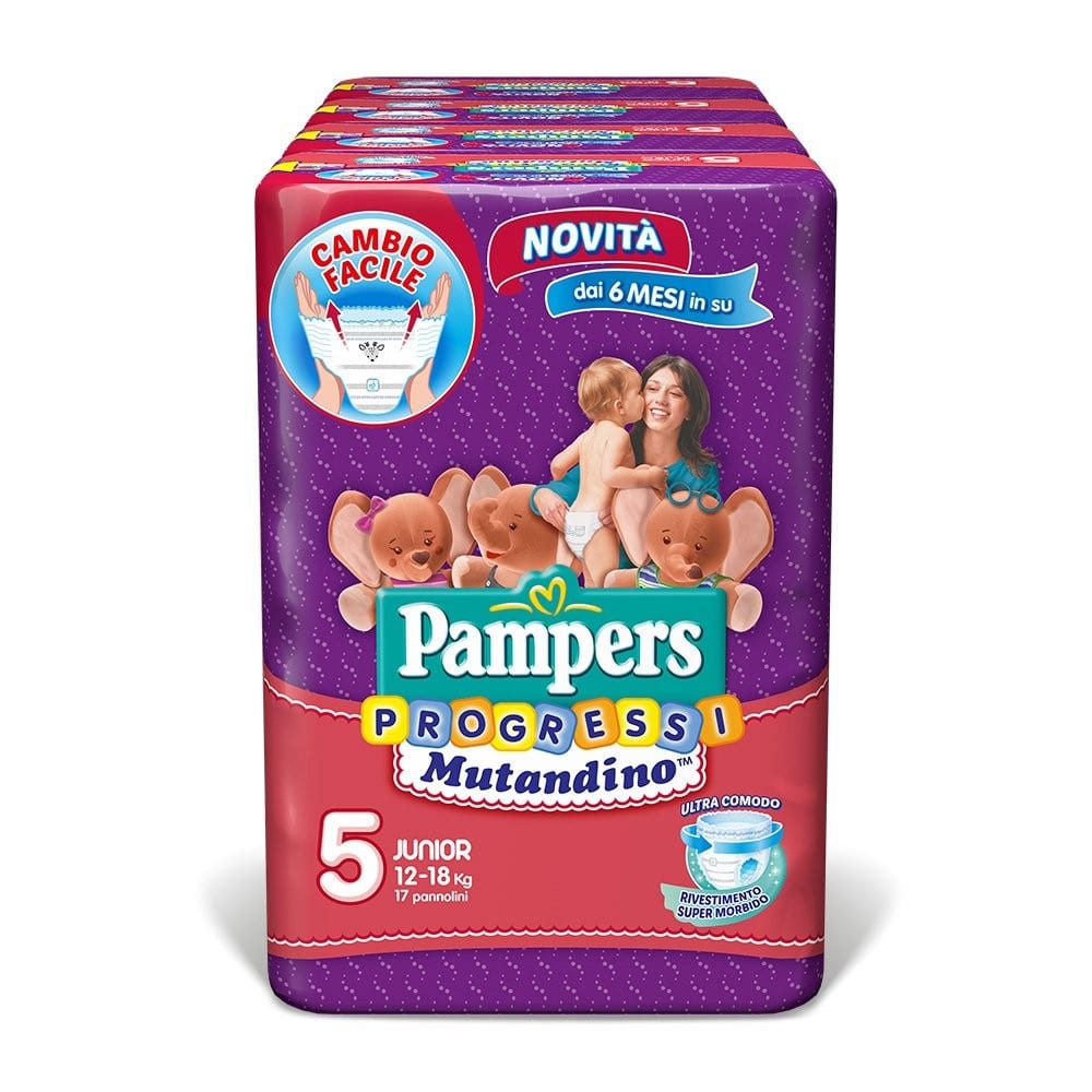 Pannolini Mutandino Progressi Taglia 5 - Pampers