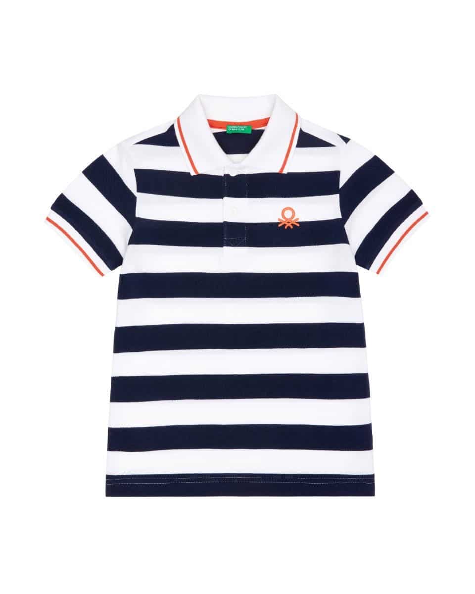 Polo Bambino in Piquet a Righe