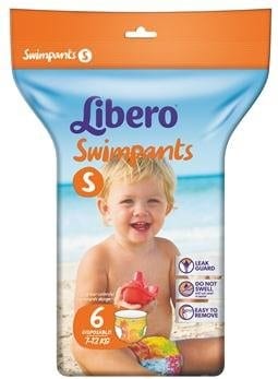 Pannolini per il Mare e la Piscina Libero Swimpants Taglia Small (7-12 kg)