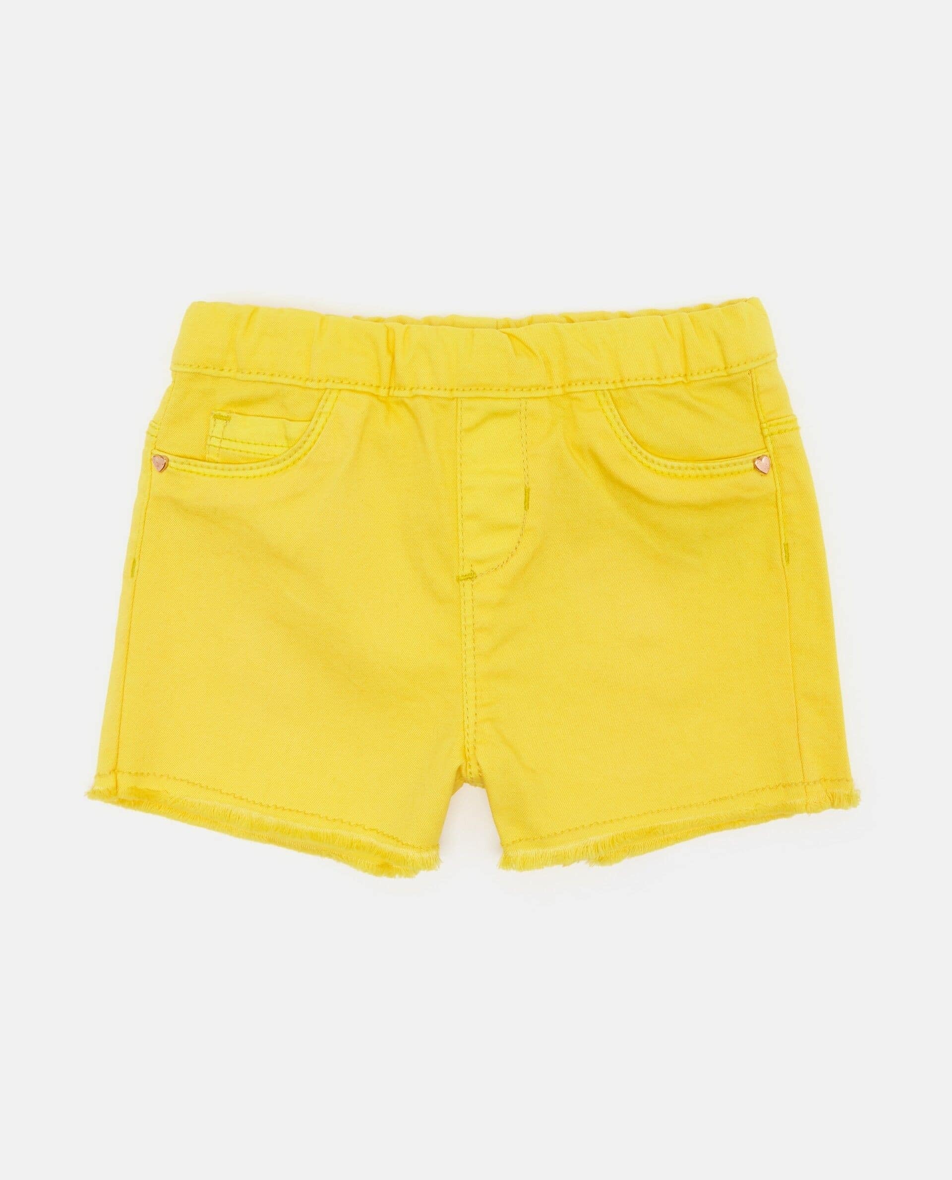 Shorts Inserto Cuore e Orlo Sfrangiato