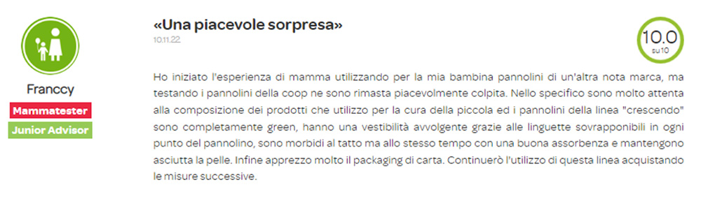 Pannolini Crescendo Coop Green Taglia 4 Maxi